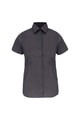 Dames Stretch Blouse korte mouw Kariban K532 ZINC